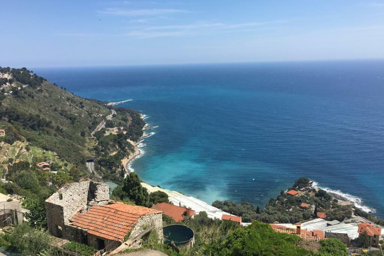 House In Grimaldi. Spectacular View Over The French Riviera! Grimaldi  Exterior foto
