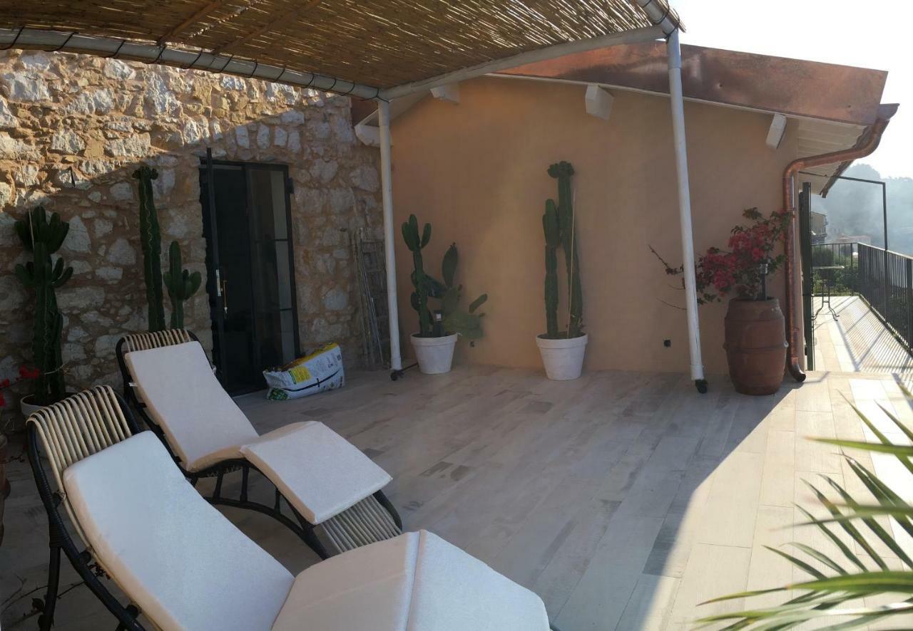 House In Grimaldi. Spectacular View Over The French Riviera! Grimaldi  Exterior foto